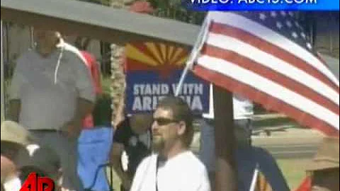 Raw Video: Rally in Support of New Ariz. Law