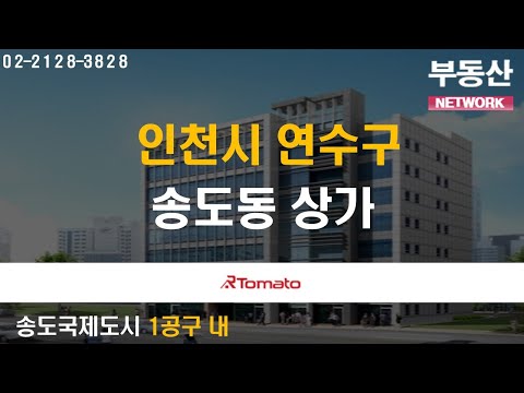부동산네트워크 : 매머드급 개발 호재 자랑하는 송도국제신도시! ‘인천광역시 연수구 송도동 상가’