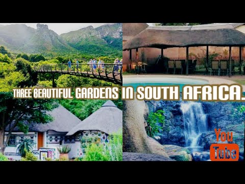 Three beautiful  gardens in south Africa