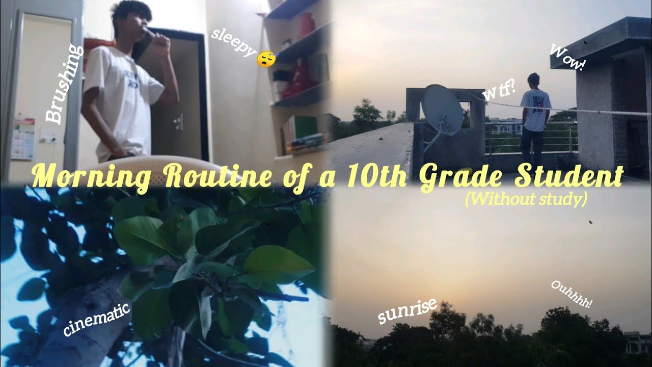 Morning Routine of a 10th Grade Student | No Study, Just Mindset - YouTube