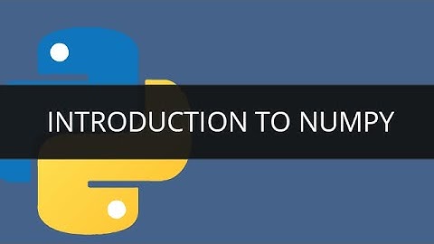 Python Numpy Tutorial | Python for Big Data Analytics | Edureka
