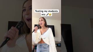 voice student left his mic  so ob  had to test it w Mariah 😌Drop a 🎁 if you want the next part.