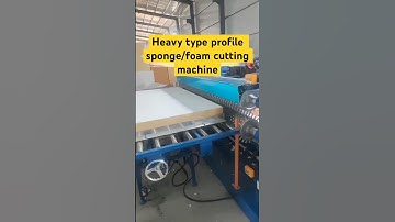Profile foam cutting machine used for convoluted foam cutting. #foamcuttingmachine