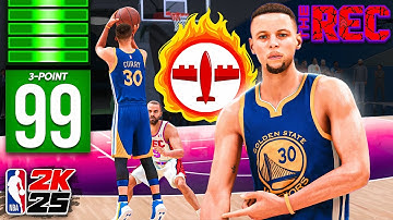 STEPH CURRY BUILD is UNGUARDABLE in the RANDOM REC on NBA 2K25