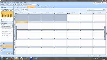 Syncing a Google Calendar with Microsoft Outlook