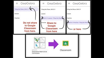 GeoGebra IM 6-8 to Google Classroom: Get TURN IN Button to Show for Students