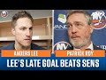 Patrick Roy and Anders Lee comment on Islanders comeback win over Ottawa