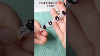 pulsera de cristales #tutorial #bisuteria #hechoamano #diy #manillasdecristal