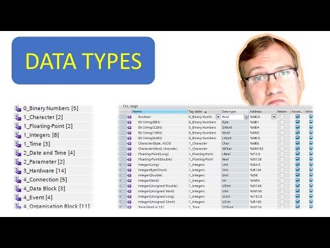 Data Types and How to know what you need! (TIA Portal)