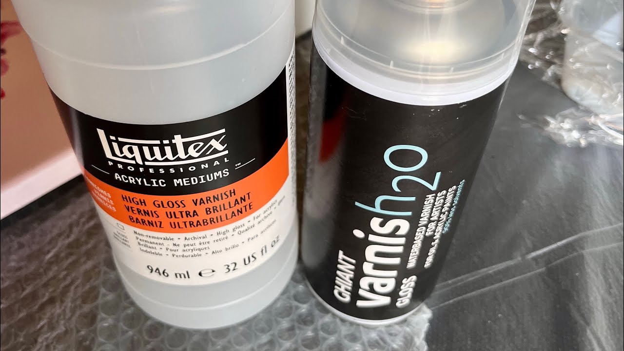 473) Liquitex varnish review gloss vs. Matte 