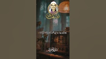 وَهِىَ تَجْرِى بِهِمْ فِى مَوْجٍۢ كَٱلْجِبَالِ   القارئ الشيخ محمد صديق المنشاوي🎧سورة هود#اكسبلور