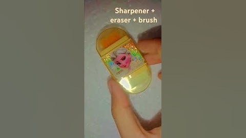 3 in 1 sharpener+eraser+brush #shorts #unique stationery item #comment for more unique items #like