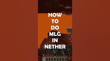 HOW TO DO MLG IN NETHER (STOP FALL DAMAGE) | MINECRAFT HACKS TIPS AND TRICKS | MINECRAFT 1.17 | 2021