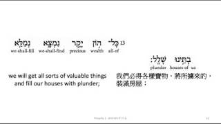 Proverbs 1: Hebrew interlinear audio Bible 希伯來文聖經:箴言一章 Wealth