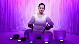 Crown Chakra Activation Sound Bath | Strengthen Clarity,  Intuition, Wisdom | Healing Sounds