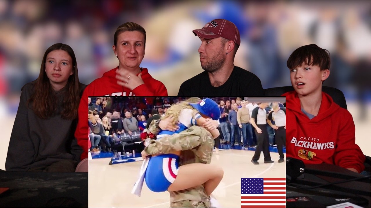 Реакция европейских семей на возвращение домой самых эмоциональных американских солдат