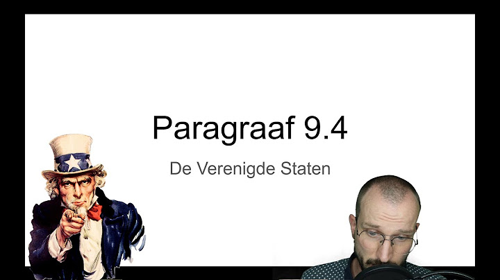 Havo 4/5 Section 9.4 "The United States" (Period 9, KA 39)