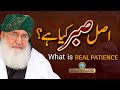 What is real patience   huzoor shaykh ul alam allama pir muhammad alauddin siddiqui naqshbandi
