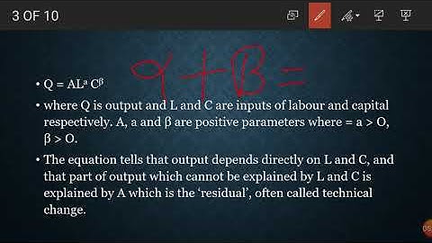 ||Cobb-douglas production function || imp topic for NTA UGC NET||