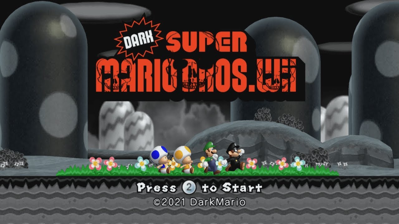 Dark Super Mario Bros.Wii #1 Walkthrough 100%