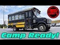 Short Bus RV Conversion ~ Couch & AC Install