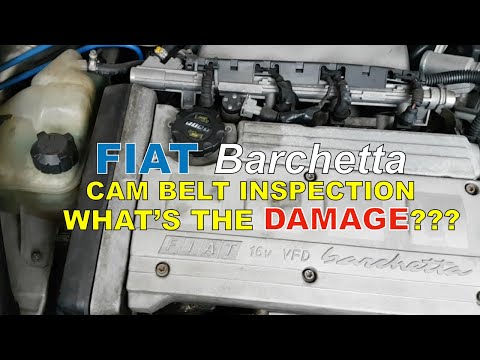 Fiat Barchetta | How to remove timing belt cover | Timing belt cover removal | Check worn cam belt