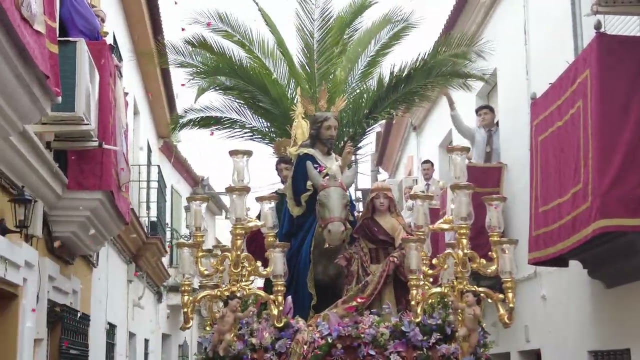 DOMINGO DE RAMOS,HDAD DE LA BORRIQUITA ,C MARGAREJO,HUEVAR 13 ABRIL 2025,NENO1957HUEVAR
