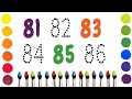 counting numbers | 123 numbers for kids | number song | 12345 song | write and read numbers | 81-90