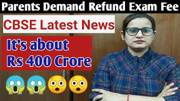 CBSE Big News || Guardians demand refund of Exam Registration fee || CBSE Latest - Class 10