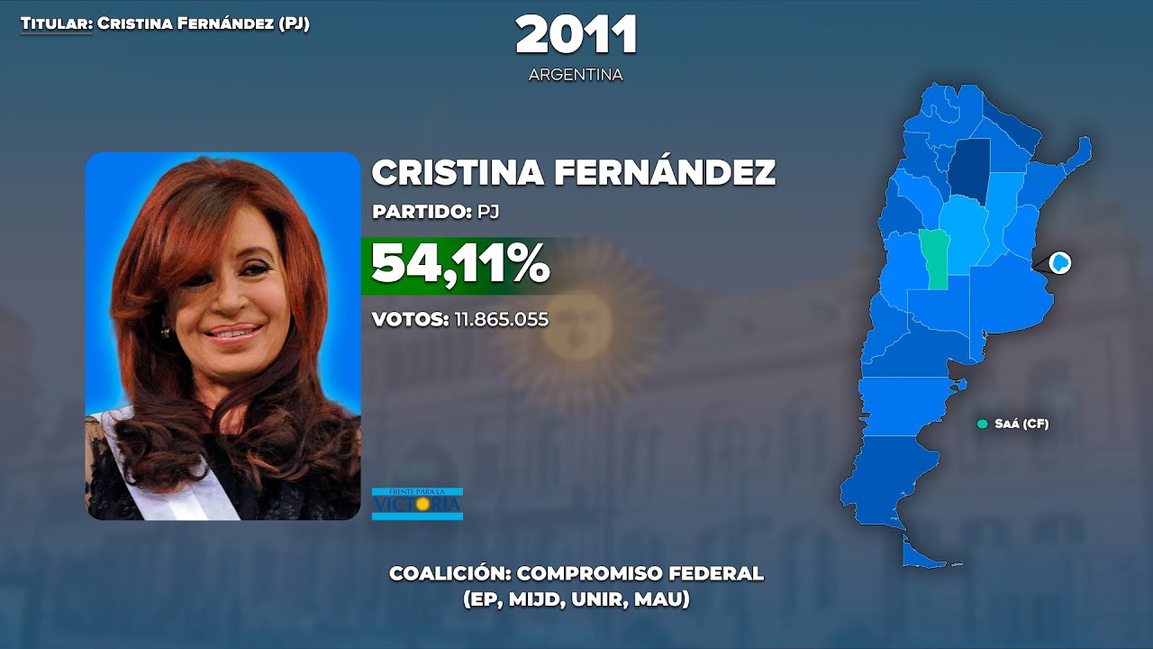 Jingle ''Fuerza Cristina'' de Cristina Fernández (FPV) - Argentina 2011