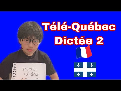 Dictée 2 du site Télé Québec en classe pour l'apprentissage du COVID-19!!!