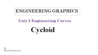 How to Draw Cycloid Solved Problem - Engineering Graphics - Engineering Curves