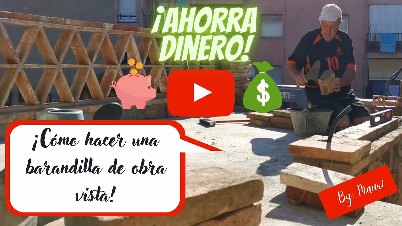 👷‍♀️ 👷 ¡Cómo hacer una BARANDILLA! (FÁCIL y ECONÓMICA👌)