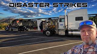 #93 ~ Cracked head halfway there, 500 miles from home ~ Moab, UT adventures ~ 109 ft long load