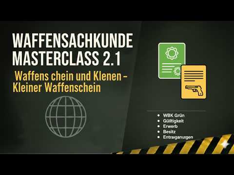Waffenbesitzkarten Grundlagen