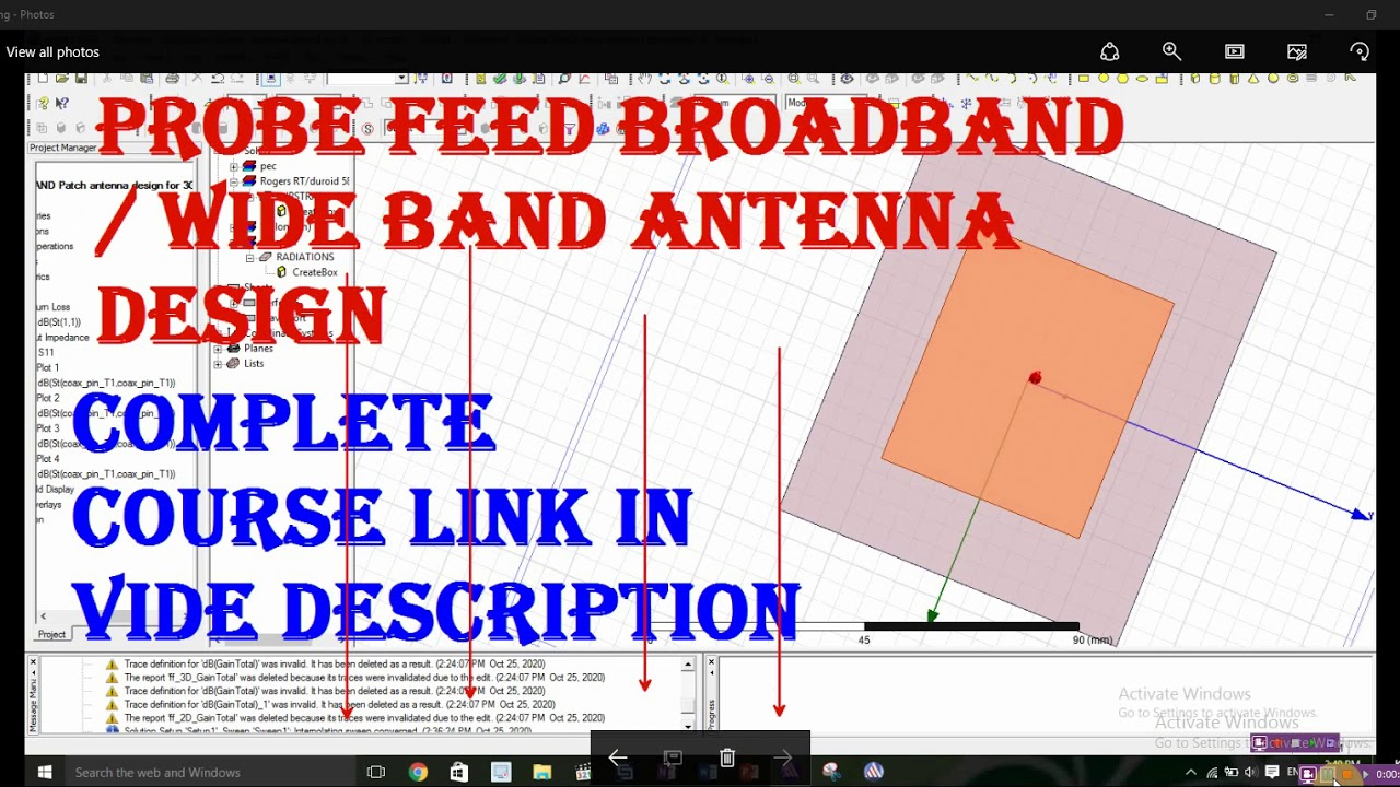 All shapes of patch design in cst | slots | array | broadband | dual ...