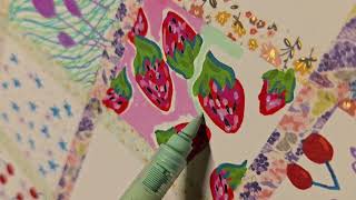 Tutorials of mini painting with acrylic markers #art #painting #acrylicmarkers #artwork #paint 