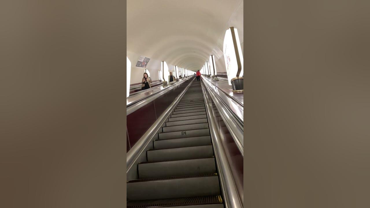 deepest Metro under ground subway in the world in Kyiv YouTube