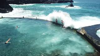Los Gigantes en Tenerife - Awesome Wild Water Action in Natural Pool
