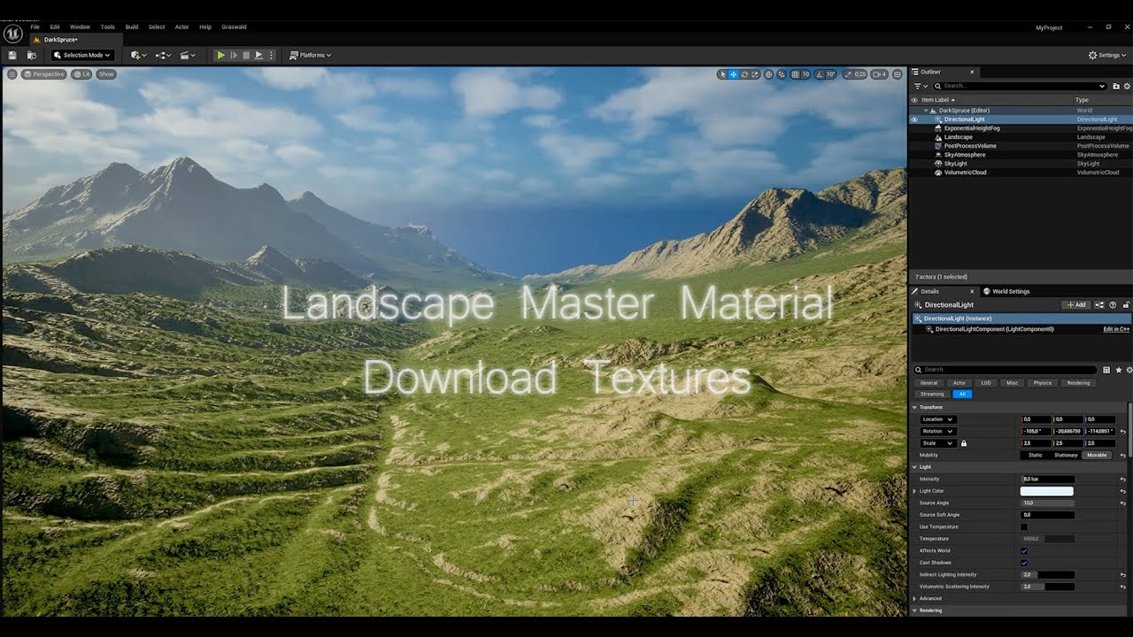 Landscape Master Material in Unreal Engine 5 #6 - YouTube