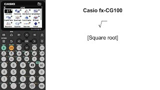 √ [Square root] | Casio fx-CG100