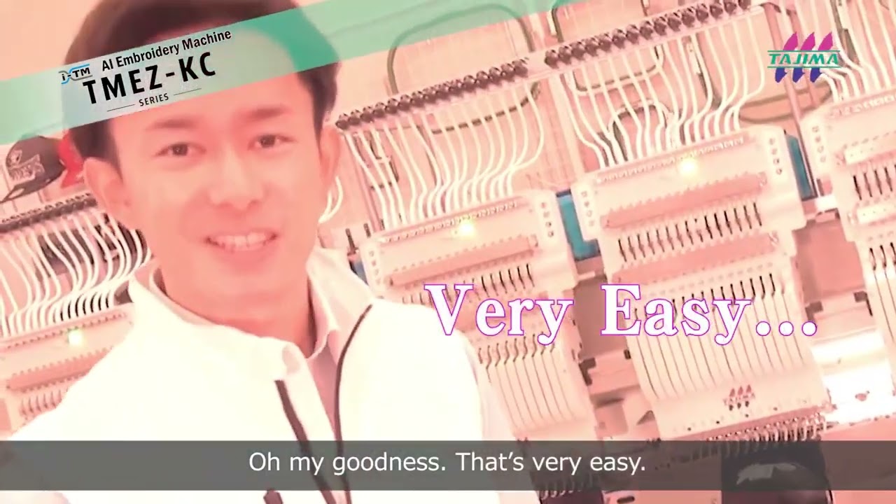 NEW AI Embroidery machine  TMEZ KC makes your business simpler!   Tajima Industries Ltd