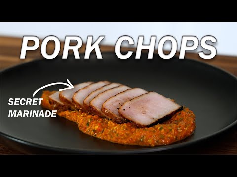 EPIC PORK CHOPS WITH ROMESCO