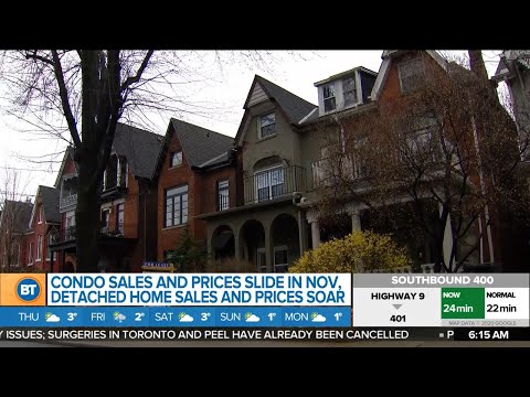 Business report: GTA detached home sales and prices soar in November, potential sales tax on digital