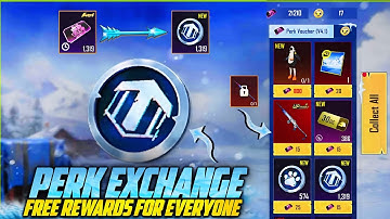 Free Lucky Coins & Look Glacier Upgrade Gun In Perk Exchange Event | 4.1 Update New Events |PUBGM