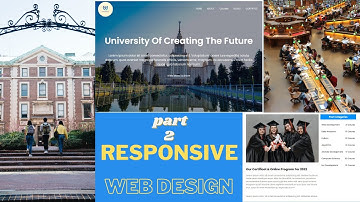 كيف تنشئ موقع  باستخدام HTML &CSS & JavaScript تصميم موقع متعدد الصفحات متجاوب بالكامل خطو بخطوة (2)