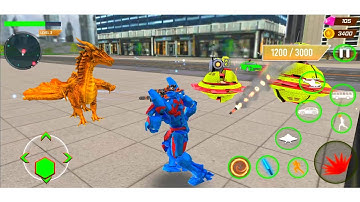 Bus Robot Police Car Multiple Transform War Game 2021 #2 - Android Gameplay