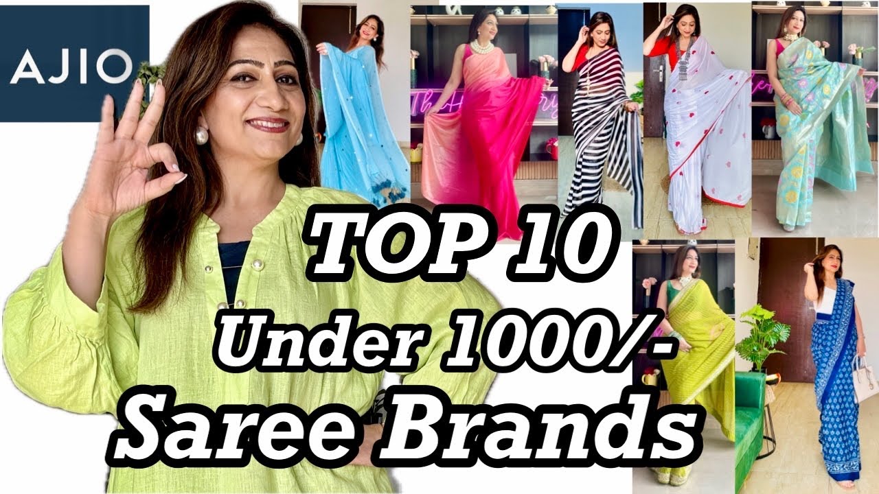 best saree brands in ajio