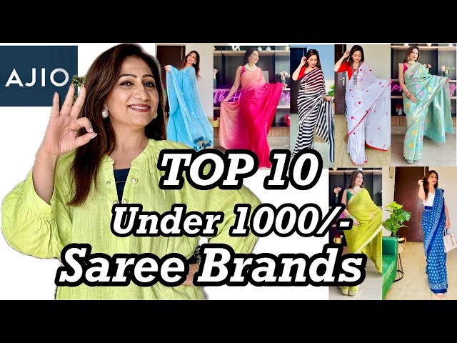 best saree brands in ajio
