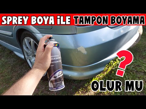 SPREY BOYA İLE TAMPON BOYAMA VE RÖTUŞ İŞLEMİ ? Araç kodu sprey boya ve astar uygulaması / Hobi Car